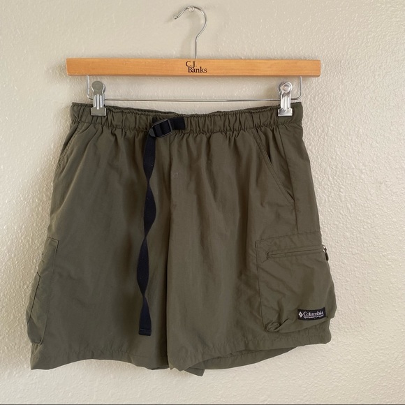 Columbia Pants - Columbia Olive Green Vintage Athletic Hiking Shorts